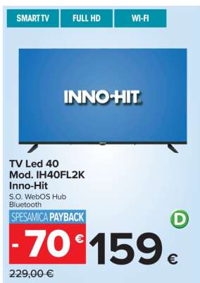 TV Led 40 Mod. IH40FL2K Inno-Hit