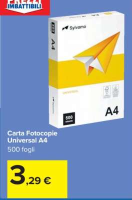 Carta Fotocopie Universal A4