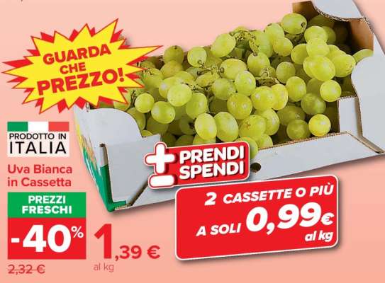 Uva Bianca in Cassetta