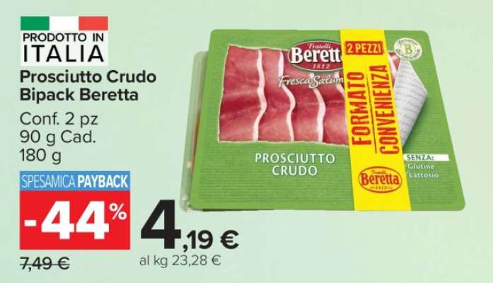 Prosciutto Crudo Bipack Beretta