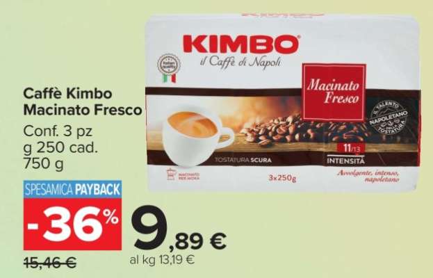 CAFFÈ KIMBO macinato fresco