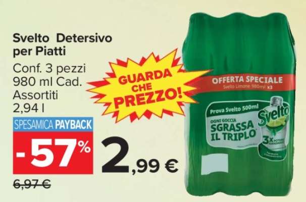 Svelto Detersivo per Piatti