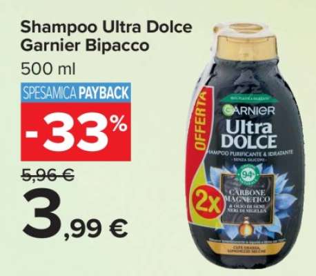 Shampoo Ultra Dolce Garnier Bipacco