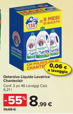 Detersivo Liquido Lavatrice Chanteclair