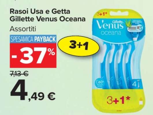 Rasoi Usa e Getta Gillette Venus Oceana