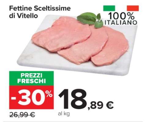 Fettine Sceltissime di Vitello