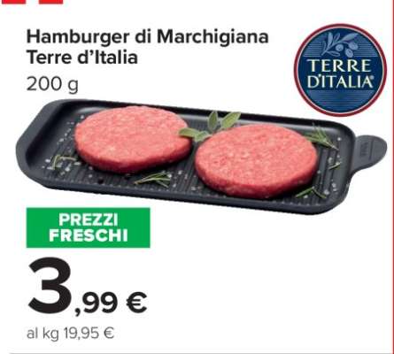 Hamburger di Marchigiana Terre d’Italia