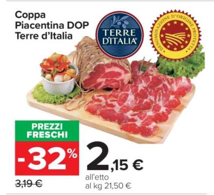Coppa Piacentina Dop Terre d’Italia