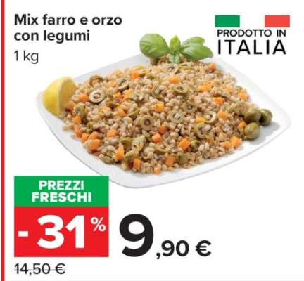 Mix farro e orzo con legumi