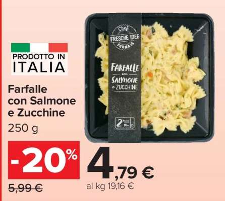 Farfalle con Salmone e Zucchine