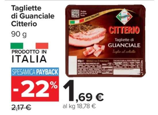 TAGLIETTE DI GUANCIALE CITTERIO