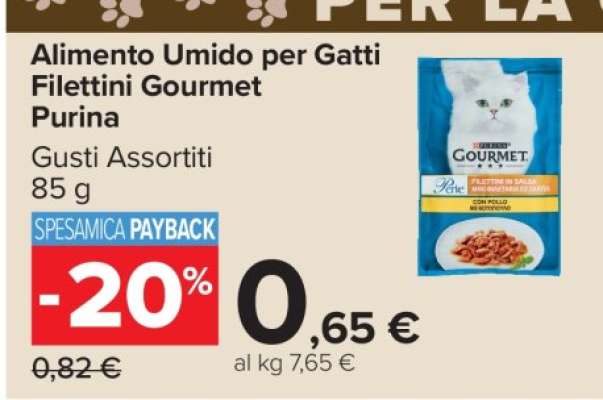 Alimento Umido per Gatti Filettini Gourmet Purina