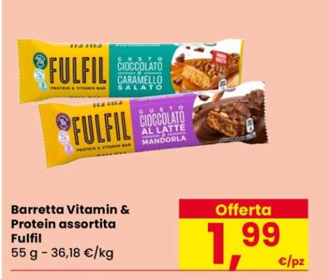 Barretta Vitamin & Protein assortita Fulfil