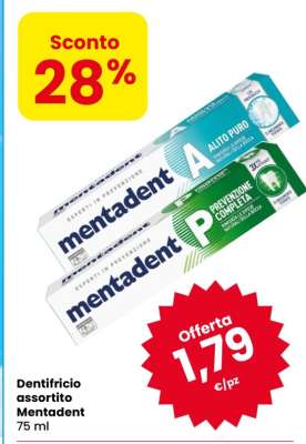 Dentifricio assortito Mentadent