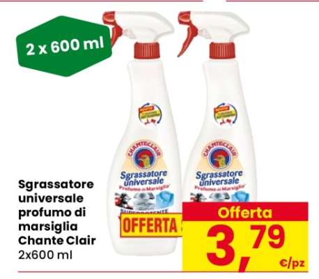 Sgrassatore universale profumo di marsiglia Chante Clair
