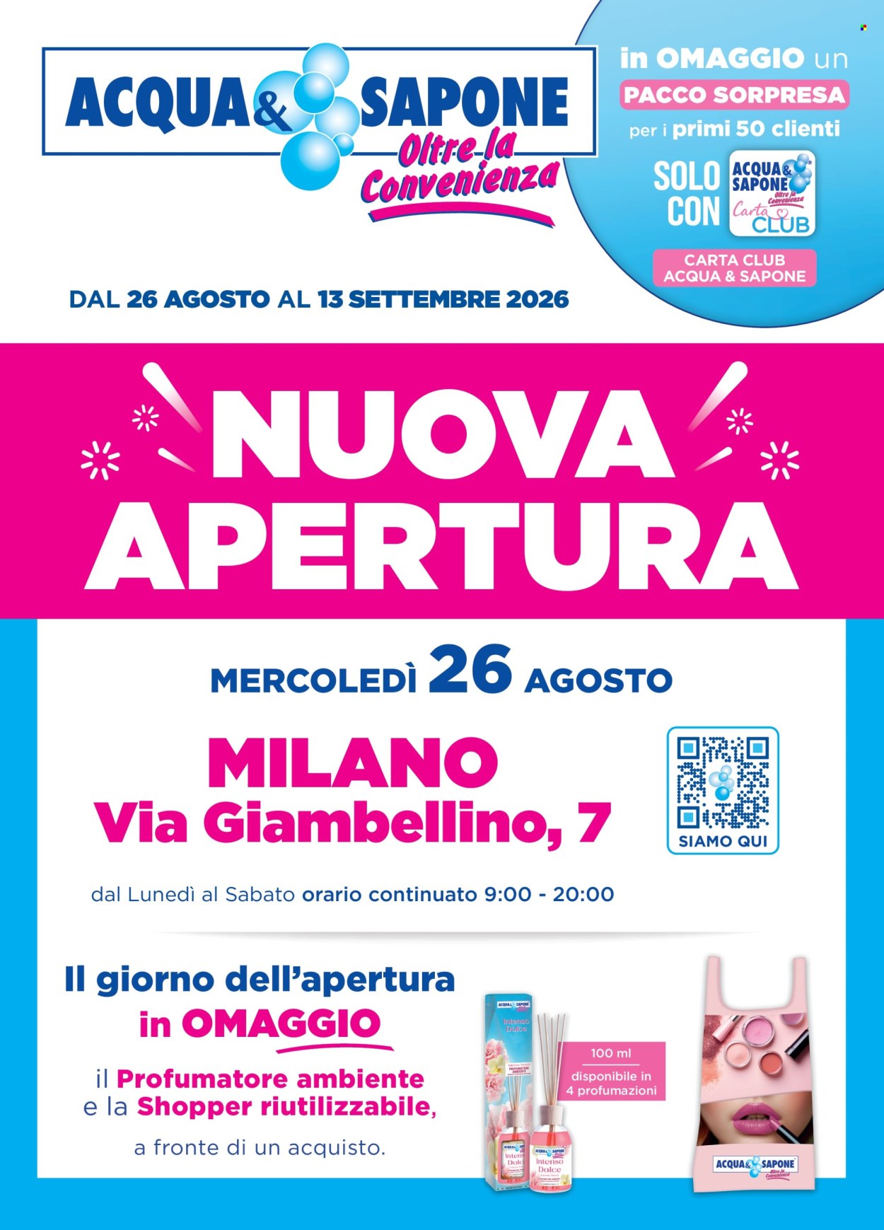 Volantino Acqua & Sapone - 26/8/2026 - 13/9/2026. Pagina 1