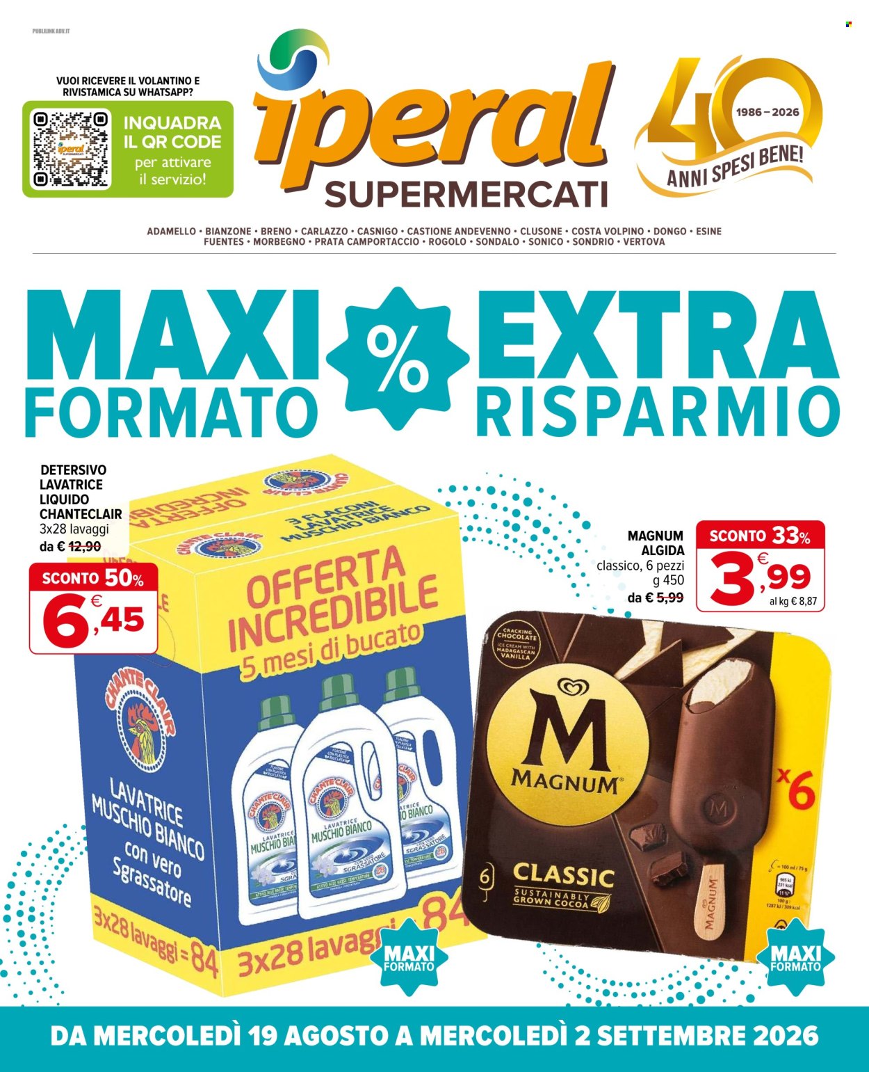 Volantino Iperal - 19/8/2026 - 2/9/2026. Pagina 1