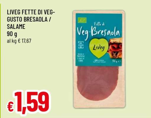 LIVEG FETTE DI VEG-GUSTO BRESAOLA / SALAME
