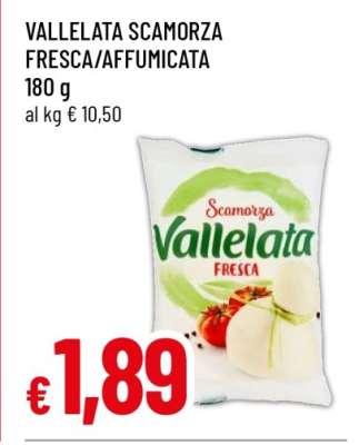 VALLELATA SCAMORZA FRESCA/AFFUMICATA