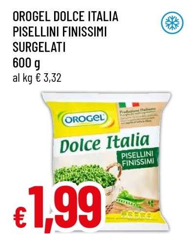 OROGEL DOLCE ITALIA PISELLINI FINISSIMI SURGELATI