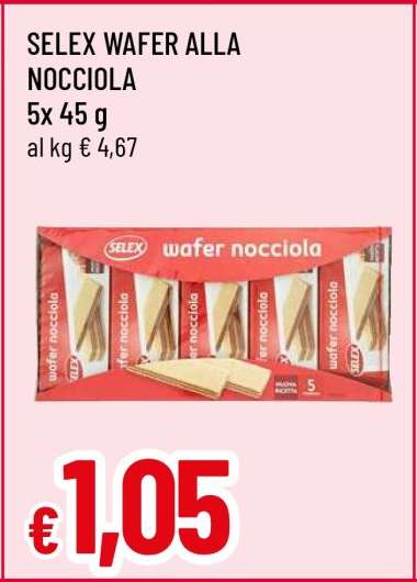 SELEX Wafer alla Nocciola