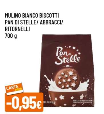 MULINO BIANCO BISCOTTI PAN DI STELLE/ABBRACCI/RITORNELLI