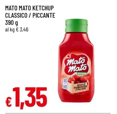 MATO MATO KETCHUP CLASSICO / PICCANTE