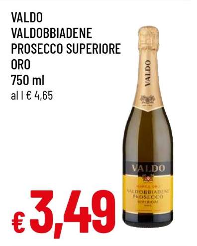VALDO VALDOBBIADENE PROSECCO SUPERIORE ORO
