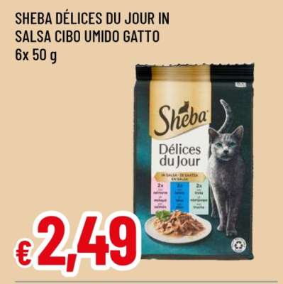 SHEBA DÉLICES DU JOUR IN SALSA CIBO UMIDO GATTO