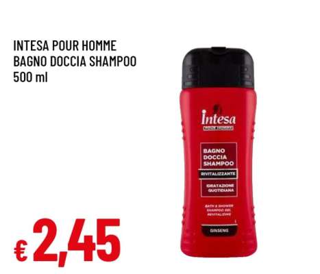 INTESA POUR HOMME BAGNO DOCCIA SHAMPOO