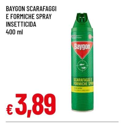 BAYGON SCARAFAGGI E FORMICHE SPRAY INSETTICIDA