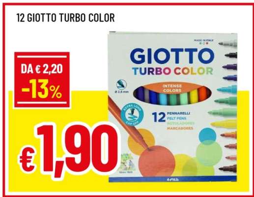 12 GIOTTO TURBO COLOR