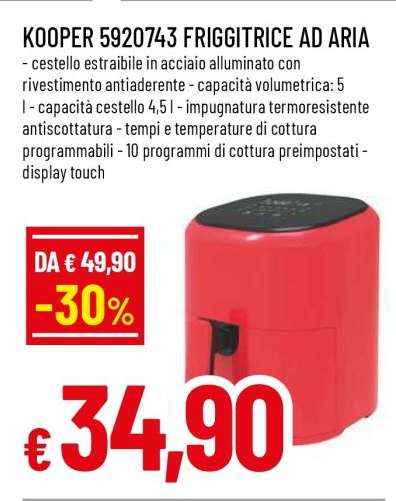 KOOPER 5920743 FRIGGITRICE AD ARIA