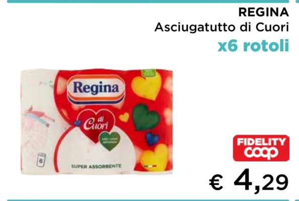 REGINA Asciugatutto di Cuori