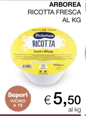 ARBOREA RICOTTA FRESCA AL KG