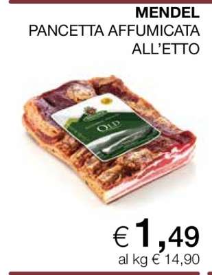 MENDEL PANCETTA AFFUMICATA ALL’ETTO