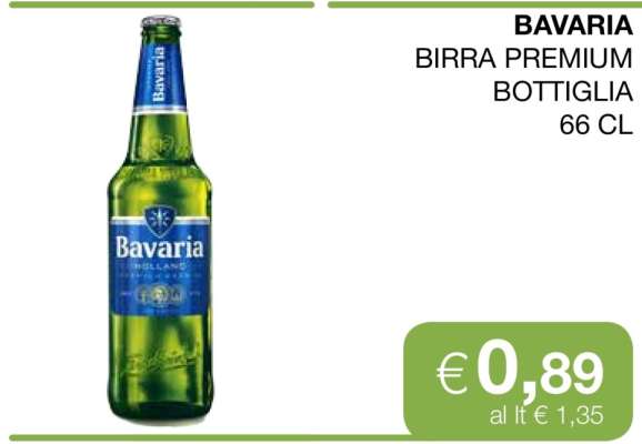 BAVARIA BIRRA PREMIUM BOTTIGLIA 66 CL