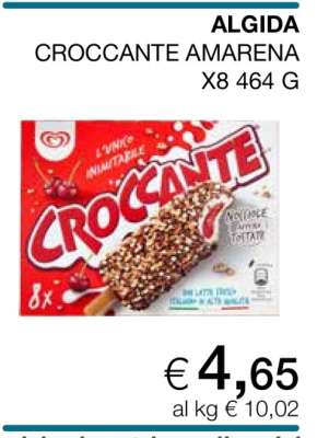 ALGIDA CROCCANTE AMARENA