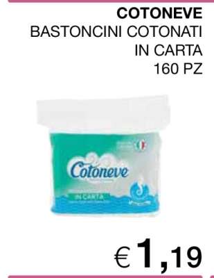 COTONEVE BASTONCINI COTONATI IN CARTA 160 PZ