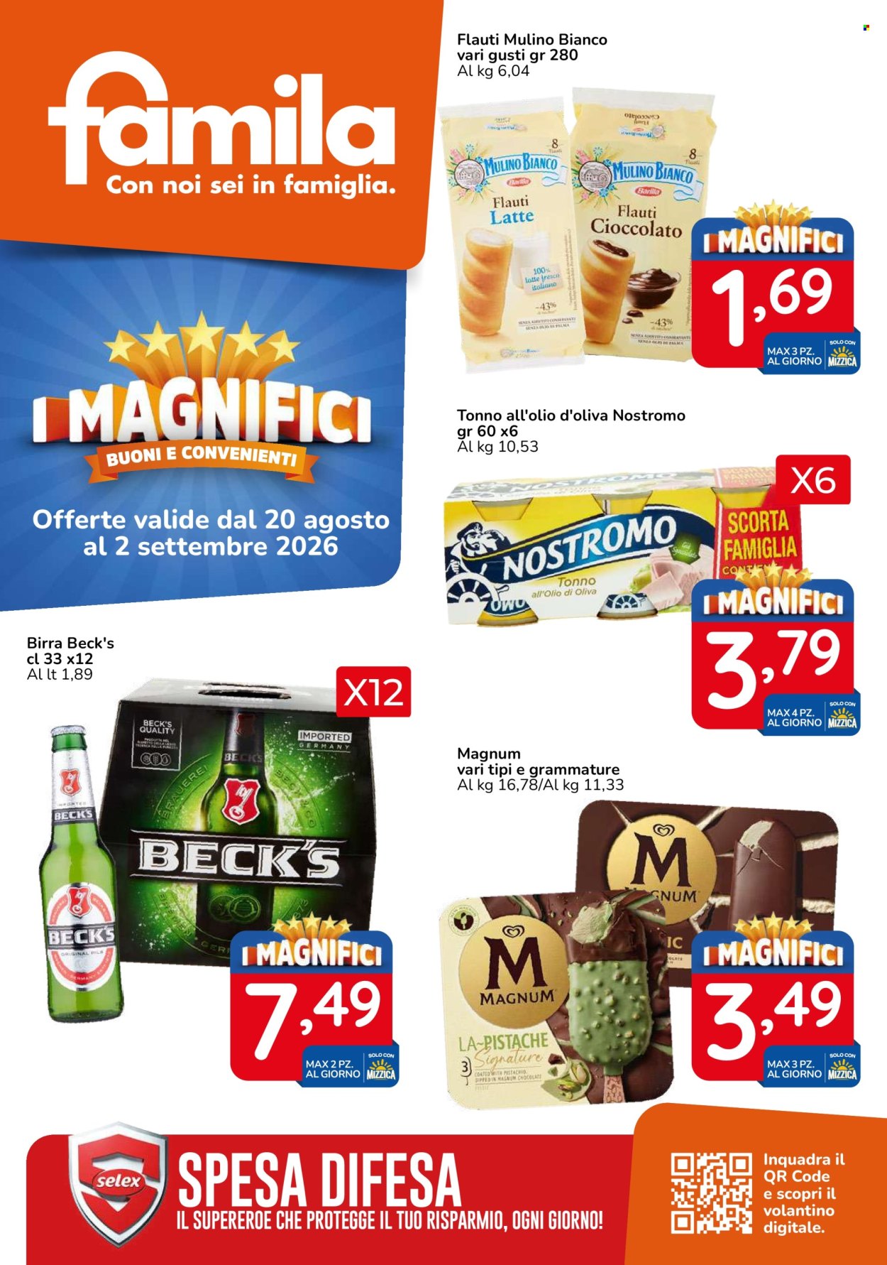 Volantino Famila - 20/8/2026 - 2/9/2026. Pagina 1