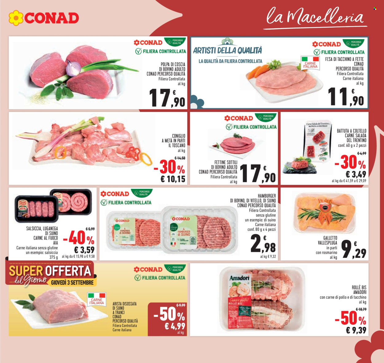 Volantino Conad - 26/8/2026 - 8/9/2026. Pagina 3