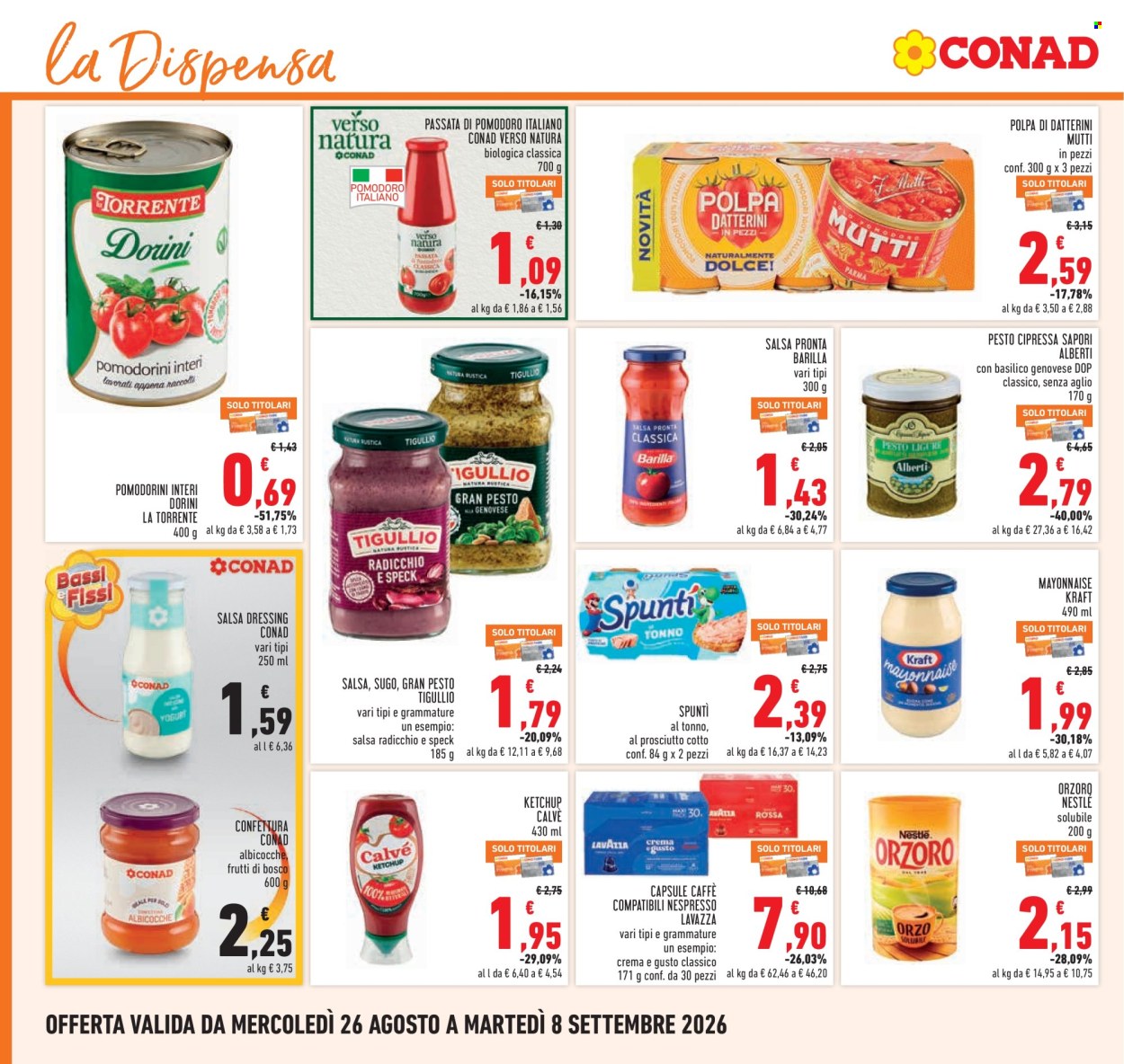 Volantino Conad - 26/8/2026 - 8/9/2026. Pagina 18
