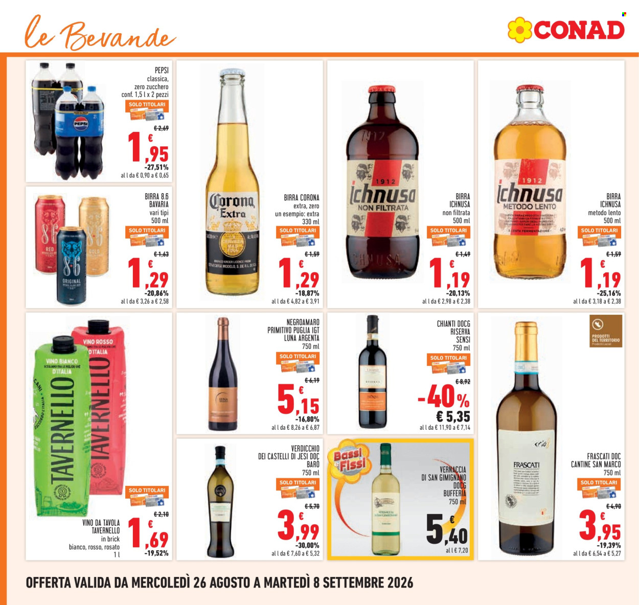 Volantino Conad - 26/8/2026 - 8/9/2026. Pagina 20