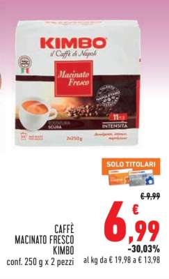 Caffè Macinato Fresco Kimbo