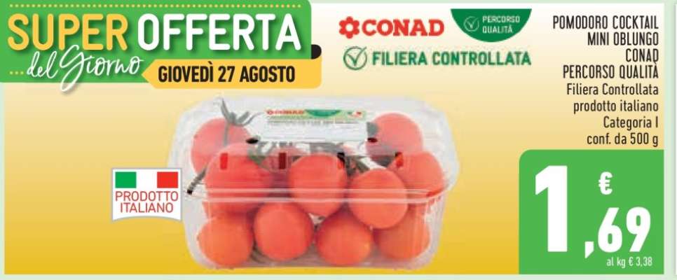 Pomodoro Cocktail Mini Oblungo Conad