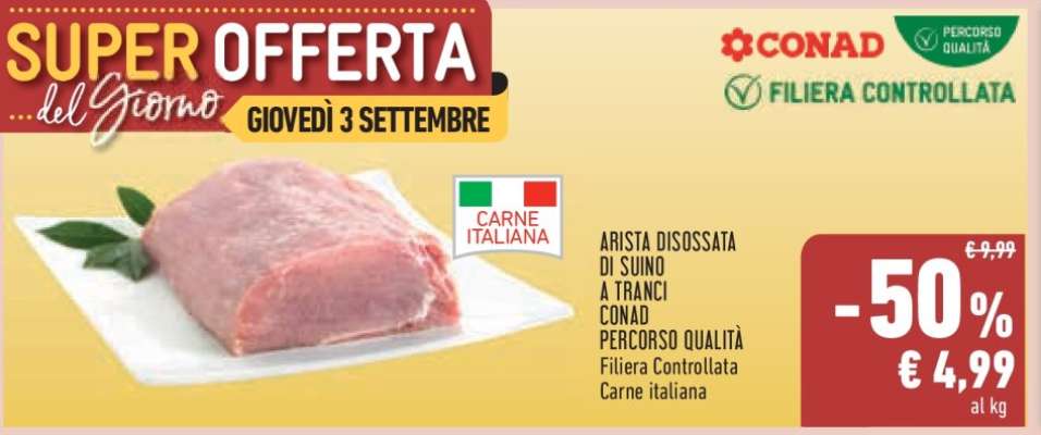 Arista Disossata di Suino a Tranci