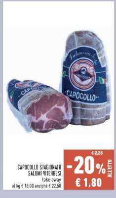 CAPOCOLLO STAGIONATO SALUMI VITERBESI