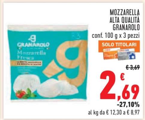 Mozzarella Alta Qualità Granarolo