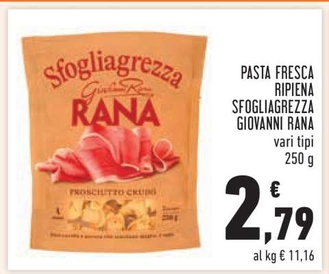 PASTA FRESCA RIPIENA SFOGLIAGREZZA GIOVANNI RANA