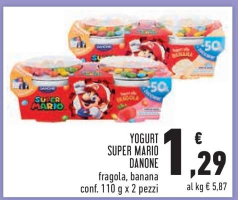 Yogurt Super Mario Danone